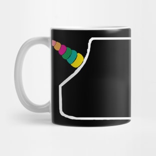 Unicorn in Sweater Bag Gift Mug